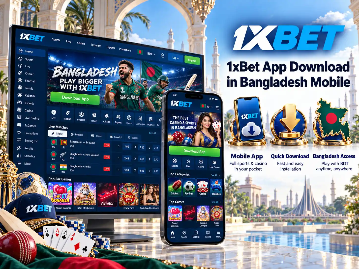 1xbet Mobile App for Android and iOS Users in Bangladesh